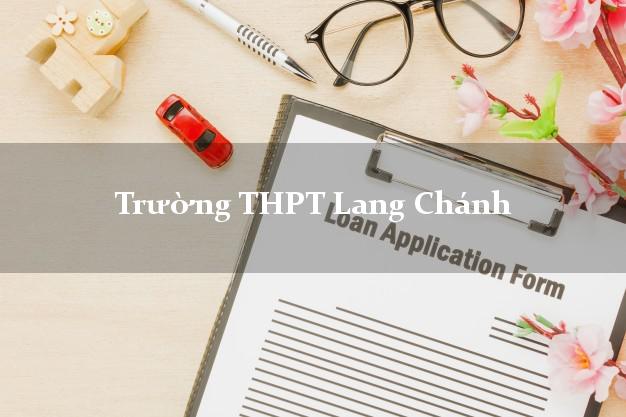Trường THPT Lang Chánh Thanh Hóa