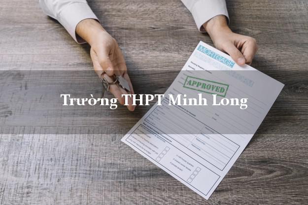 Trường THPT Minh Long Quảng Ngãi